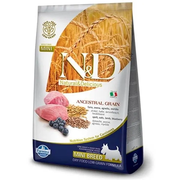 N&D A.Grain Kuzu Y.Mersin Adult Mini 2,5 kg