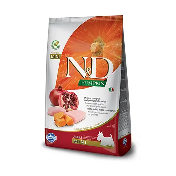 N&D Pumpkin Tavuk Nar Adult Mini 2,5 kg