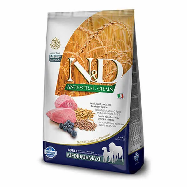 N&D A.Grain Kuzu Y.Mersin Adult Med/Max 2,5 kg