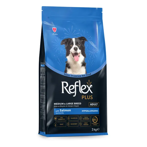 Reflex Plus ML Breed Adult Dog 25/14 Salmon 3 kg
