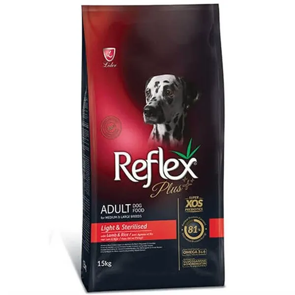 Reflex Plus ML Breed Adult Dog Light Sterilized 25/13 L&R 15 kg