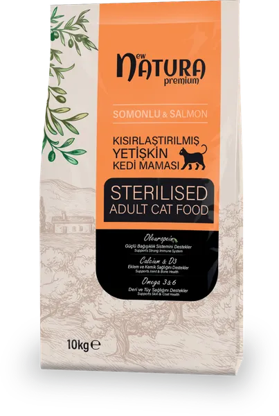 New Natura Adult Cat Sterilized 33/12 Salmon 10 kg