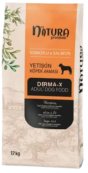 New Natura ML Breed Adult Dog 25/14 Salmon 12 kg Derma X