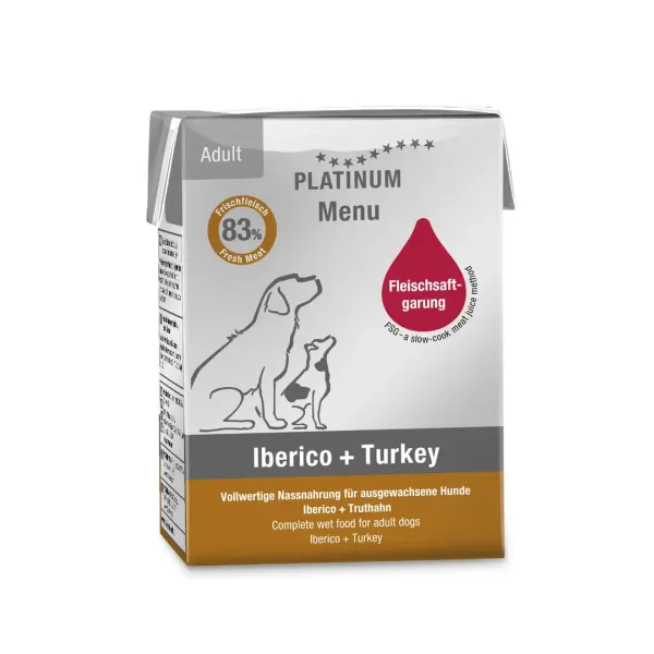 Platinum Yaş Mama Köpek İberico ve Hindili 185 gr