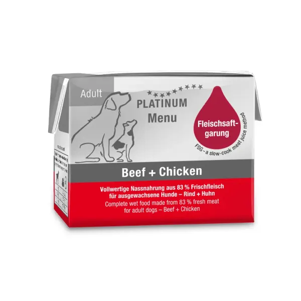 Platinum Yaş Mama Köpek Sığır Etli ve Tavuklu 90 gr