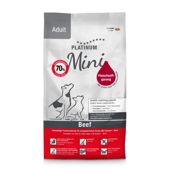 Platinum Mama Köpek Yetişkin Mini Sığır Etli 900 gr